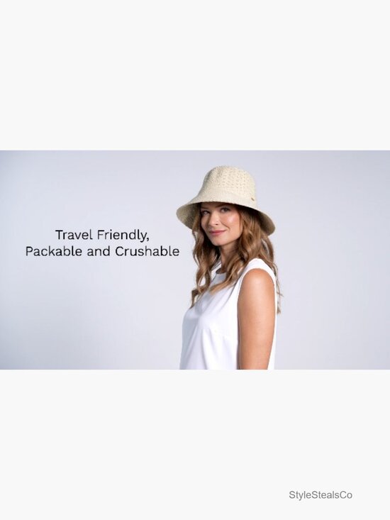 UPF 50 Sun Hat - Packable Travel Bucket Hat - One Size